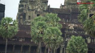 angkor wat temple អង្គរវត្ត or Capital Temple Cambodia the largest religious monument in the world