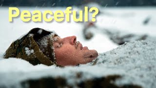 What does freezing to death feel like?