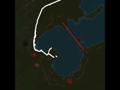 Factorio A* Pathfinding around the lake