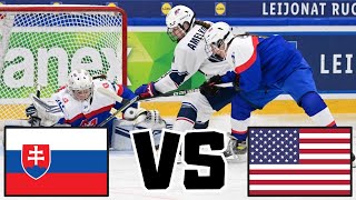 SLOVENSKO VS USA ŠTVRŤFINÁLE MAJSTROVSTVÁ SVETA V HOKEJI ŽIEN U18 2025