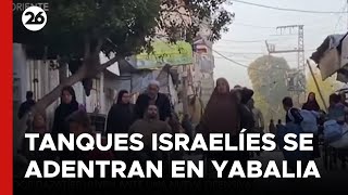 MEDIO ORIENTE | Tanques israelíes se adentran en el campo de refugiados de Yabalia