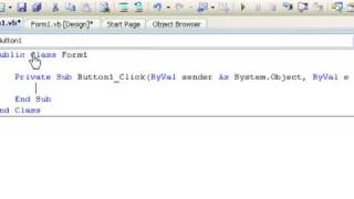 Visual Basic 2008 : Tutorial 1 Hello World!