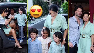 Sunny Leone And Daniel Weber Takes Kids Nisha, Noah And Asher To Dinner Date!