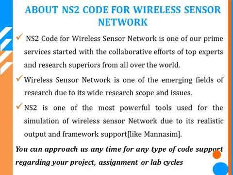Ns2 Code For Wireless Sensor Network Youtube