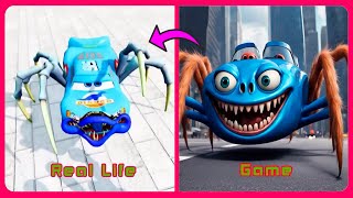 MONSTER Strip Weathers Car Come to Life and HUNT Lightning McQueen!