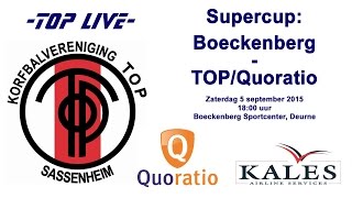 Supercup; Boeckenberg tegen TOP/Quoratio op 5 september 2015