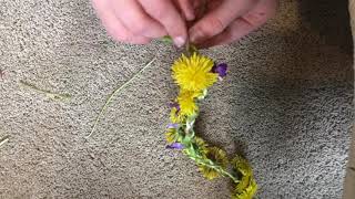 How To Make Flower Crowns, Using ONLY Flowers