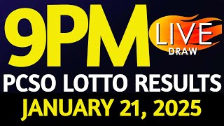 Lotto Result Today 9:00 pm draw January 21, 2025 Tuesday PCSO LIVE