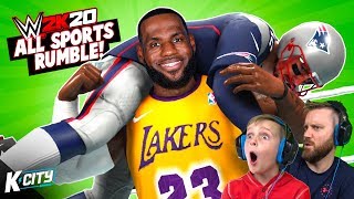 ALL SPORTS Royal Rumble (NFL and NBA Superstars in WWE 2k20)  K-CITY GAMING