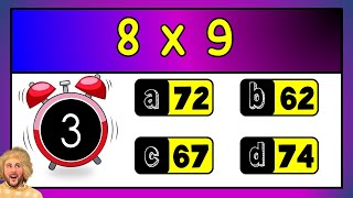 8 Times Table Quiz