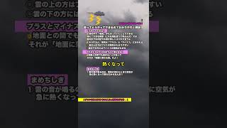 【3万度の秘密⁉️】雷の仕組みを簡単解説⚡これで君も雷博士！🌩️ #雷 #電気 #仕組み #解説 #自由研究