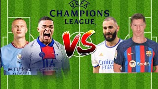 Haaland and Mbappe🦾 VS Benzema and Lewandowskiy 🔥
