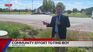 Pendleton community bands together to find missing boy