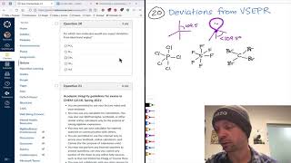 Deviations from VSEPR Ideals | Practice Exam 3.1 | Fall 2021