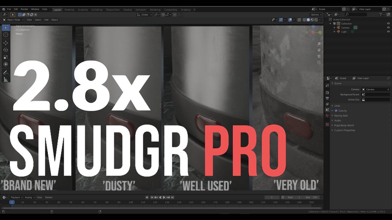 BLENDER 2.8x - SMUDGR PRO ADDON! - YouTube