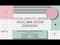 Sistem Limfatik, Sistem Imun dan Sistem Endoktrin