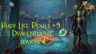 Season 4 |  Resto Druid POV | +9 Ruby Life Pools | Mythic plus