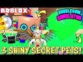 THREE SHINY SECRET PETS IN BUBBLEGUM SIMULATOR (Roblox) | SHINY SOUL HEART, GIANT ROBOT, & OwOLord