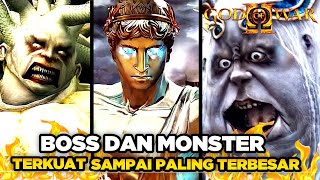 MONSTER PALING MENGERIKAN !! Bahas 10 Boss Terkuat Dan Terbesar Dalam Game GOD OF WAR 2