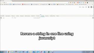 Easiest way to Reverse a string using JavaScript in One Line