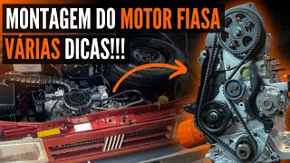 Montagem do Motor Fiasa do Fiat Uno - Oficina Mecânica Arocar