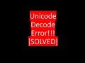 How to get the Encoding used on a file | CSV Unicode Decode Error | utf-8 | ISO | Python