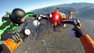 Heli Skydiving over Gostner's Golf Course at Eppan South Tirol