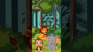 Let's Play Peekaboo with Lion, Monkey and Friends! #Shorts