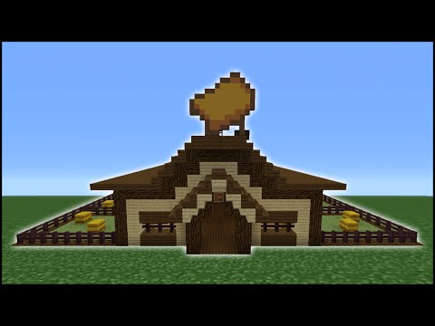 Minecraft Tutorial: How To Make A Horse Stables Minecraft Tutorial: How To Make A Horse Stables