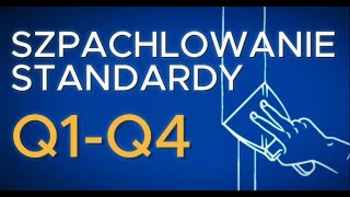 Q1-Q4 / PSG1-PSG4 / Standardy szpachlowania płyt GK