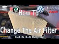 How to change the Air Filter in 3 minutes VW Skoda SEAT 1.4 1.6 engine Golf Polo Fabia ibiza CGG