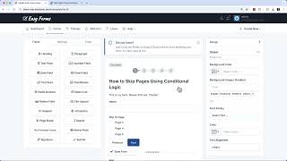 How To Skip Pages Using Conditional Logic