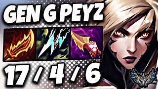 Gen G Peyz vs T1 Gumayusi - Peyz picks Kaisa ADC vs Gumayusi Jhin | Patch 14.18