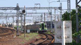 ［初撮影‼️元東急車‼️］養老鉄道(元東急車)7700系 TQ12編成(普通桑名行き）桑名踏切 通過‼️