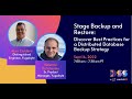 DSS 2022 | Backup and Restore: Discover Best Practices for a Distributed Database Backup Strategy