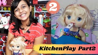 Cooking game in my new kitchen | Playing with Kitchen Set PART - 2 #Learnwithpriyanshi
