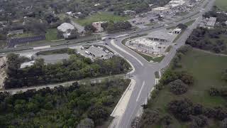 Texas Restricted Crossing U-Turn Drone Footage