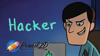 Hacker | Cartoon | Pencil2D Animation