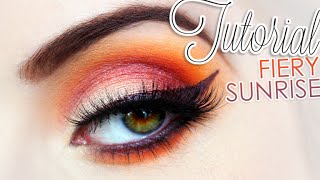 Tutorial: Fiery Sunrise | + How to Make Your Own Eyeliner!