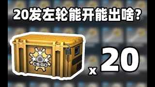 【CSGO开箱】20发左轮武器箱能开出啥？？！M9深红之网？？