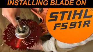 Installing Blade On String Trimmer