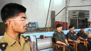 Sainik School Bijapur    Cadet Sudhakar A Dombale IX on Col Ashok S Ingaleshwar, Group Commander, NCC Group Headquarters, Bellary