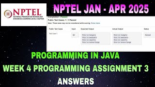 NPTEL Programming in Java Week 4 programming Assignment 3 Answer | NPTEL java week 4 assignment