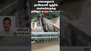 Heavy rains cause flooding in the Thamirabarani River | Nellai | Sun News