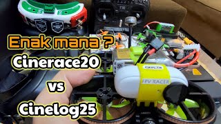 Cara Binding Goggles DJI dan tes enak mana Cinerace20 vs Cinelog25?