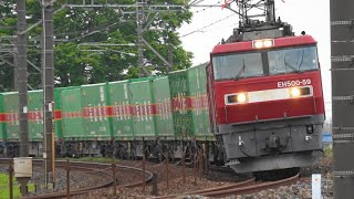 Popular freight train on the Tohoku-Line