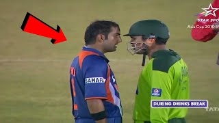 Gautam Gambhir vs Kamran Akmal India vs Pakistan Asia Cup 2010 fight moments