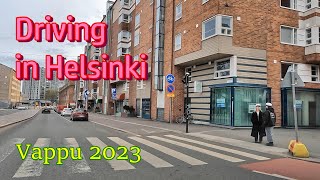 Driving in Helsinki, Finland: From Hämeentie Street to Vuosaari (4K) #vappu, #vappu2023