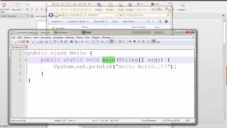 Java Programming Tutorial 3 - Hello world Program