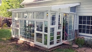 Amazing Recycled Window Greenhouse!